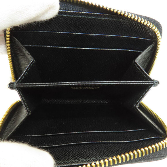 PRADA Black Leather Saffiano Wallet - Picture 4 of 11